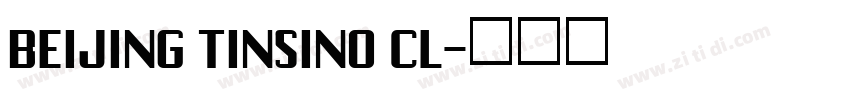 BEIJING TINSINO CL字体转换